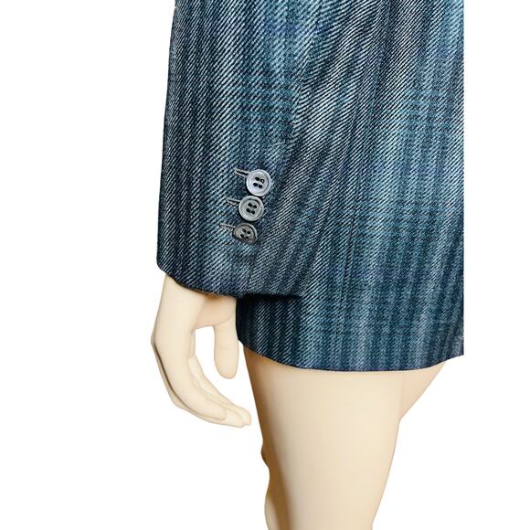 Burberry Vintage 80s Blazer 100% Wool Classic Fit Sz 8 US Made in Italy - Picture 13 of 13